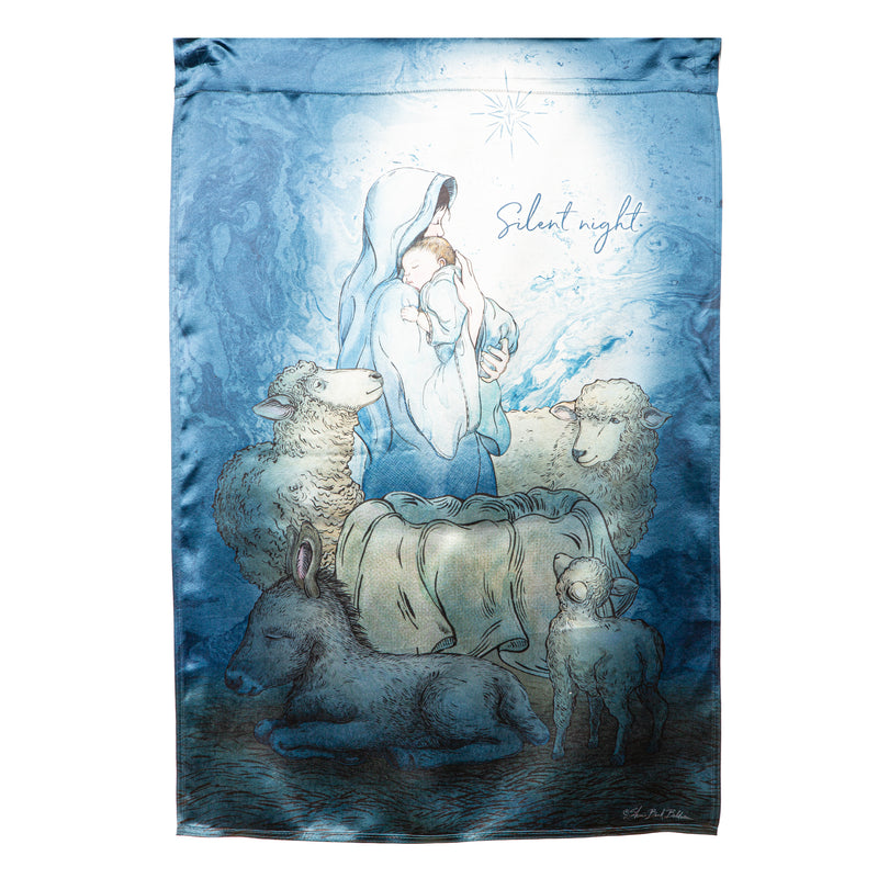 Silent Night Lustre House Flag,13lu12262