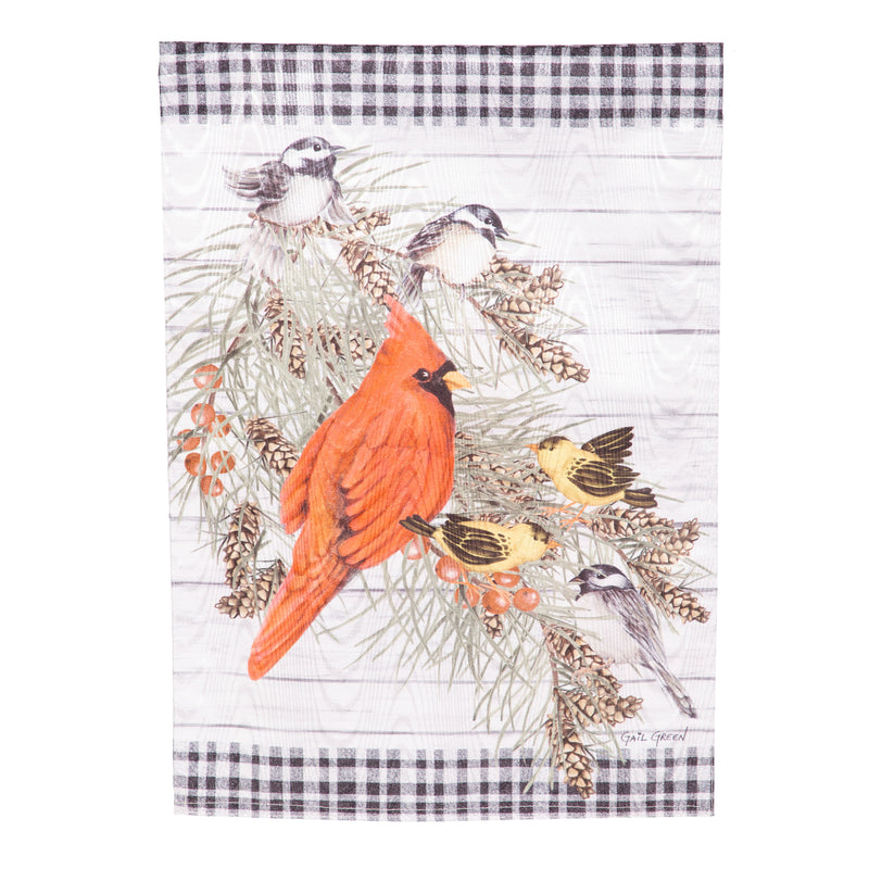 Bird Friends Moire House Flag,13m12224