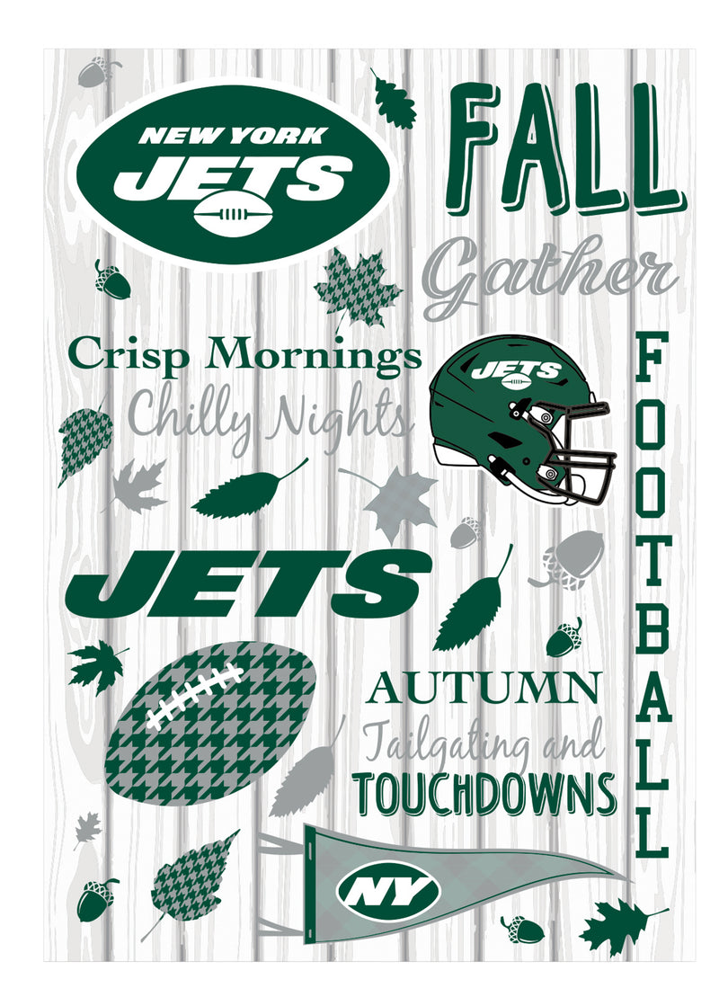 New York Jets, Moire Flag, House Size, Fall Seasonal,13m3821