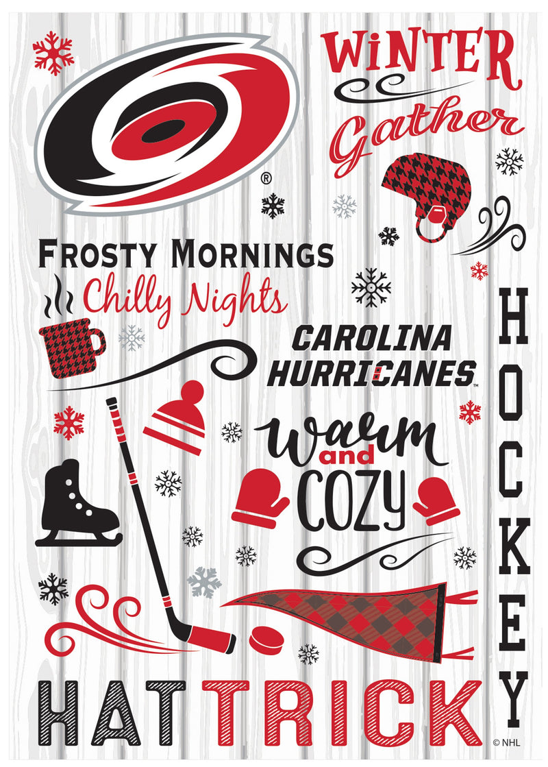 Carolina Hurricanes, Moire Flag, House Size, Fall Seasonal,13m4354