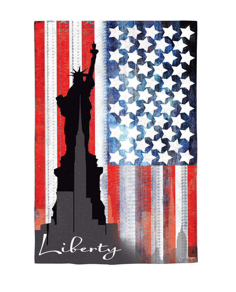 Liberty Statue Suede House Flag,13s11708