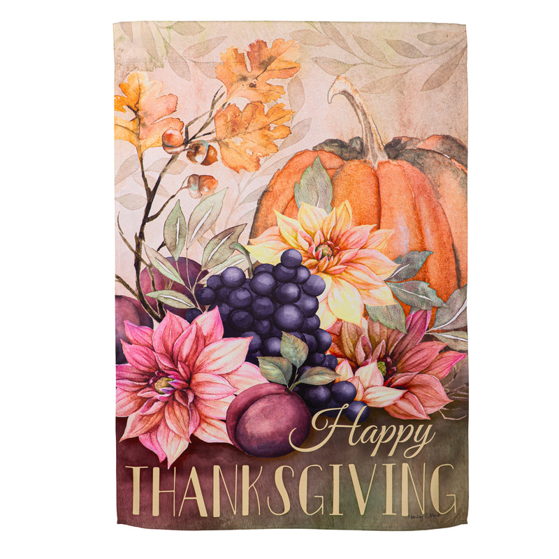 Happy Thanksgiving Suede House Flag,13s11953