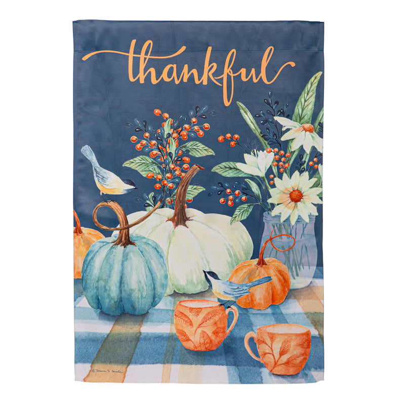 Thankful Harvest Suede House Flag,13s11956