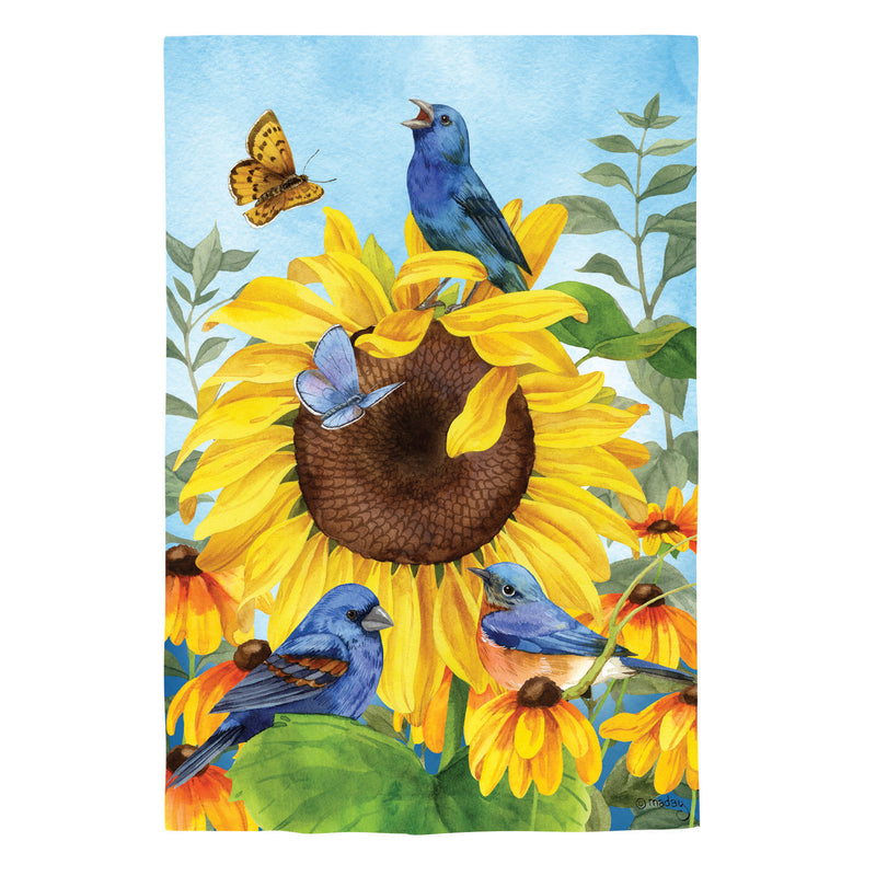 Sunflower Glory Suede House Flag,13s12383