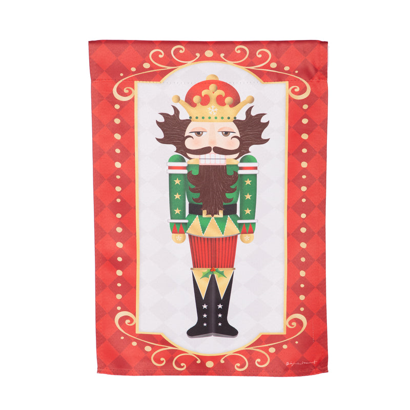 Trio Nutcracker Reversible Suede House Flag,13s12445fb