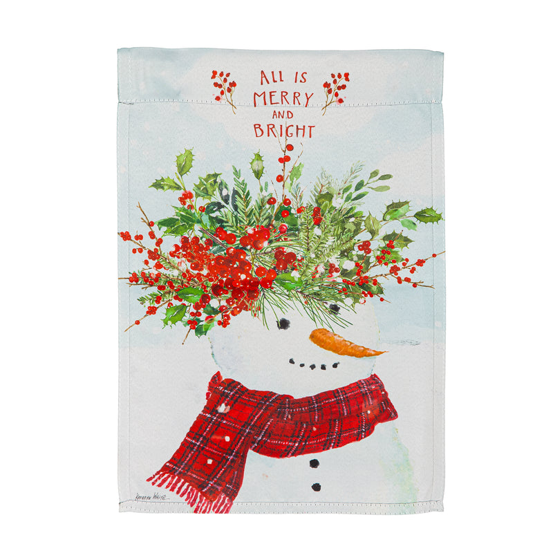 All is Merry and Bright Suede House Flag,13s12448