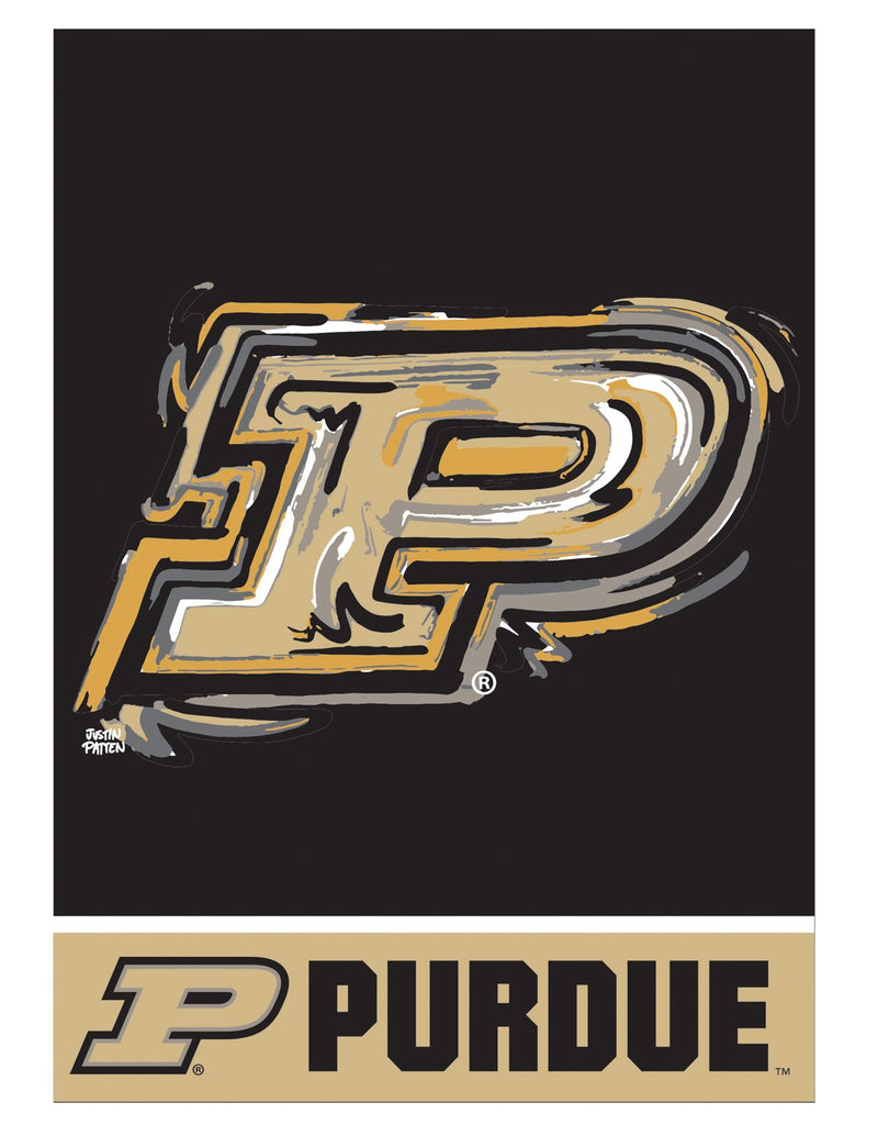 Purdue, Suede REG, Justin Patten, P Logo,13s935jpal