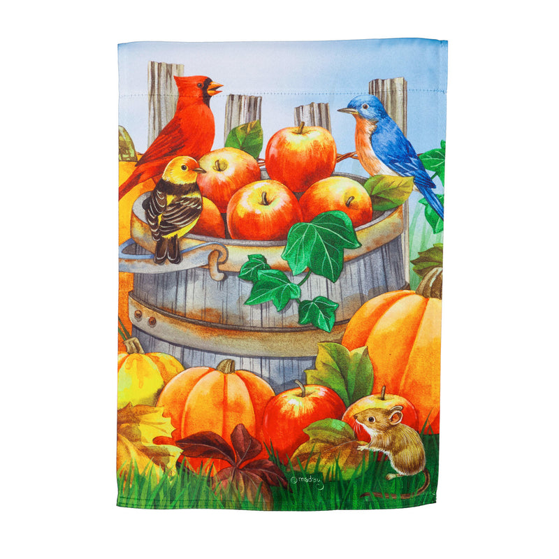 Apples and Pumpkins House Suede Flag,13s9992