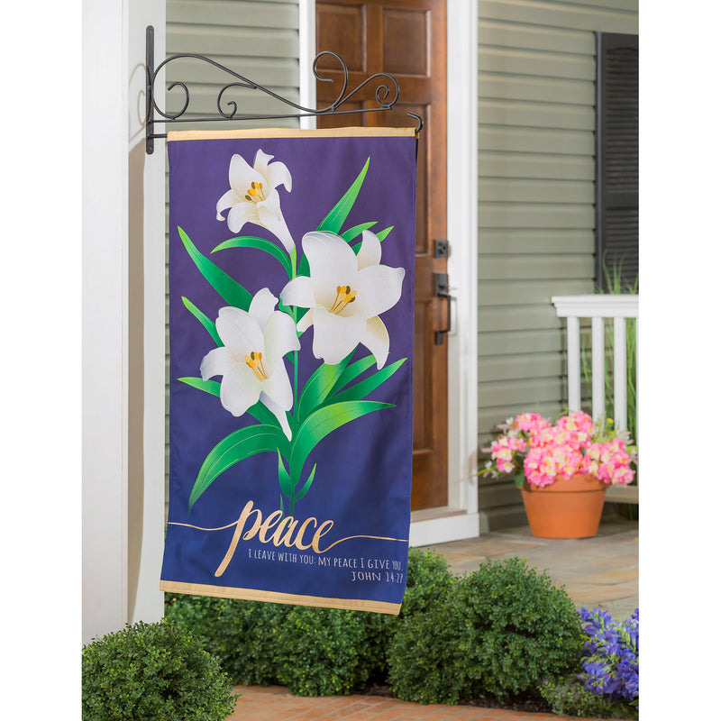 Easter Lilies House Linen Flag,13l9519