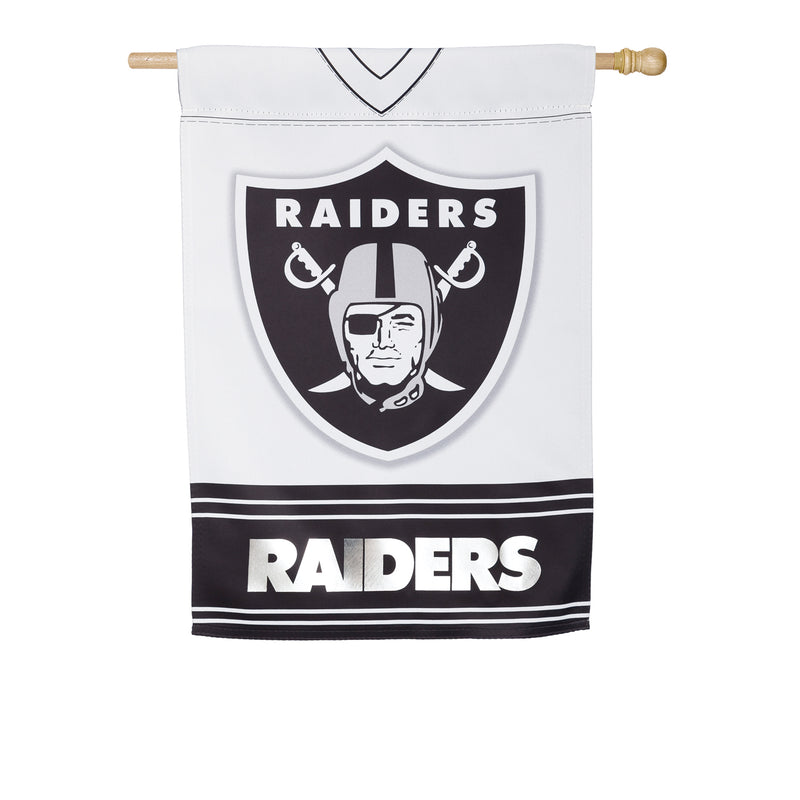 Flag, DS Suede, Foil, Reg, Jersey, Oakland Raiders,13s3822blj