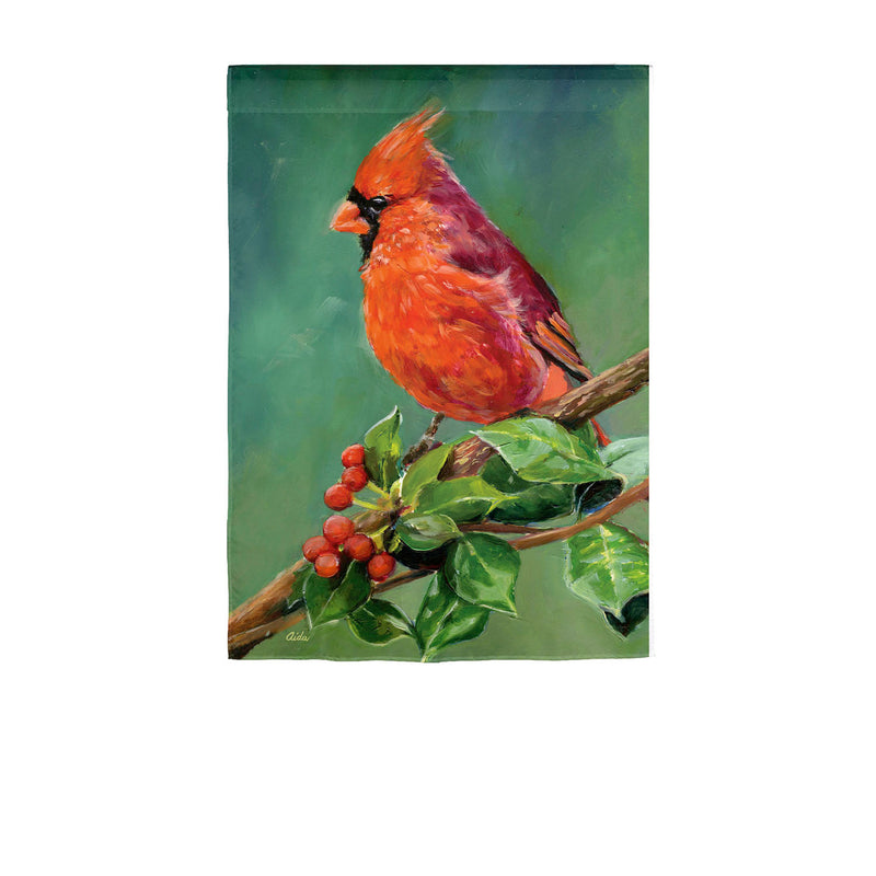 Cardinal Garden Satin Flag,14a10043