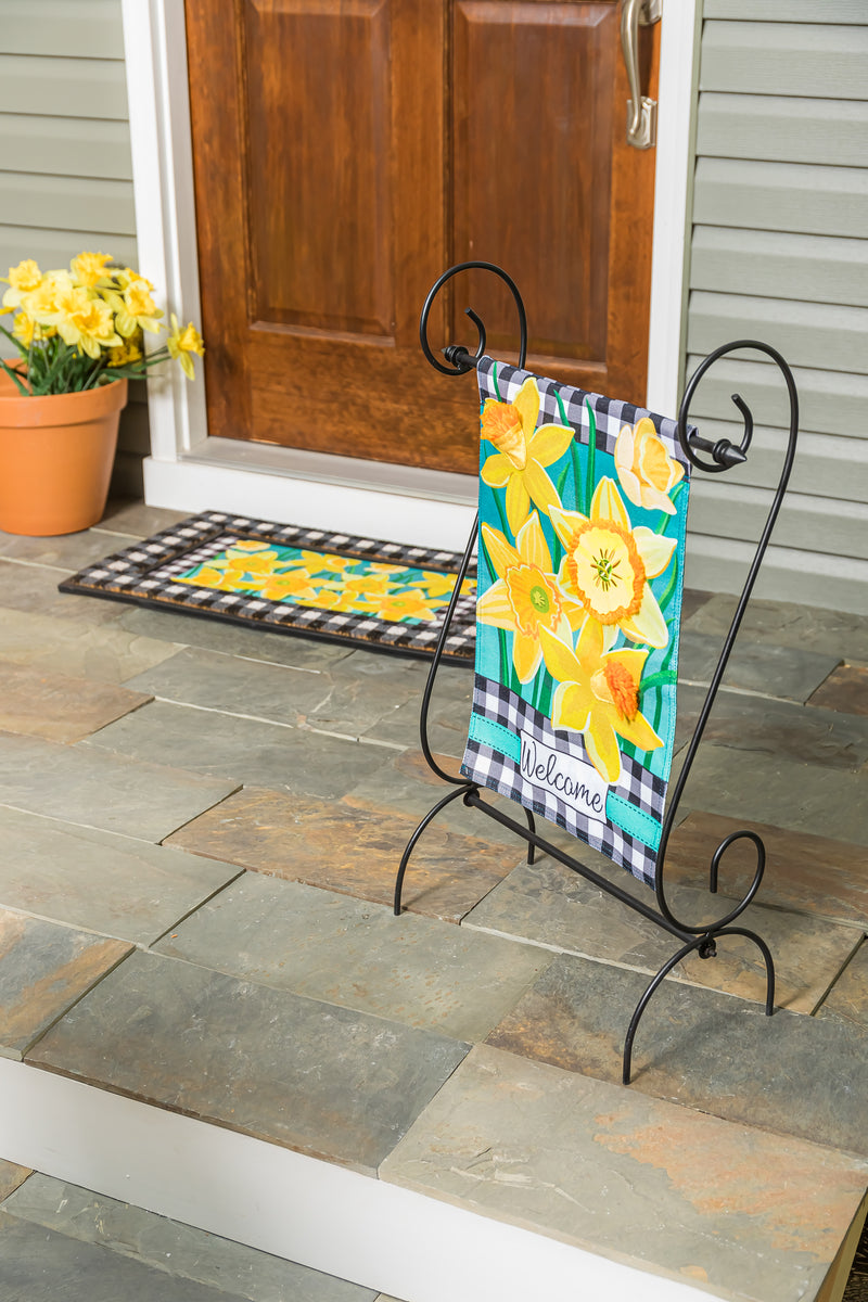 Daffodil Garden Garden Burlap Flag,14b10742