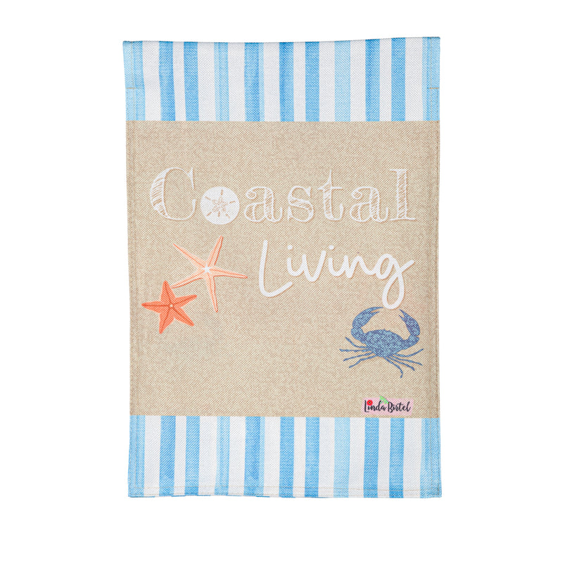 Coastal Living Burlap Garden Flag,14b11489