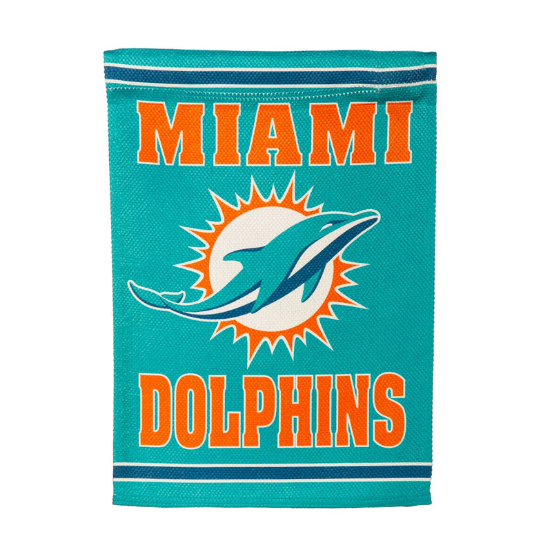 Embossed Suede Flag, GDN Size, Miami Dolphins,14es3816