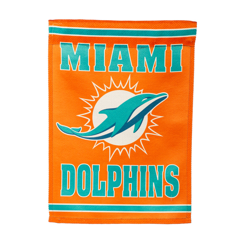 Embossed Suede Flag, GDN Size, Miami Dolphins,14es3816