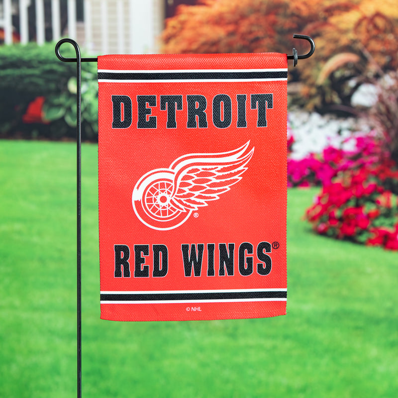 Embossed Suede Flag, GDN Size, Detroit Red Wings,14es4359