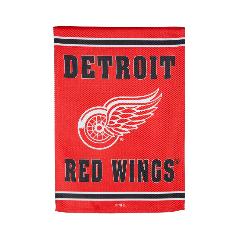 Embossed Suede Flag, GDN Size, Detroit Red Wings,14es4359