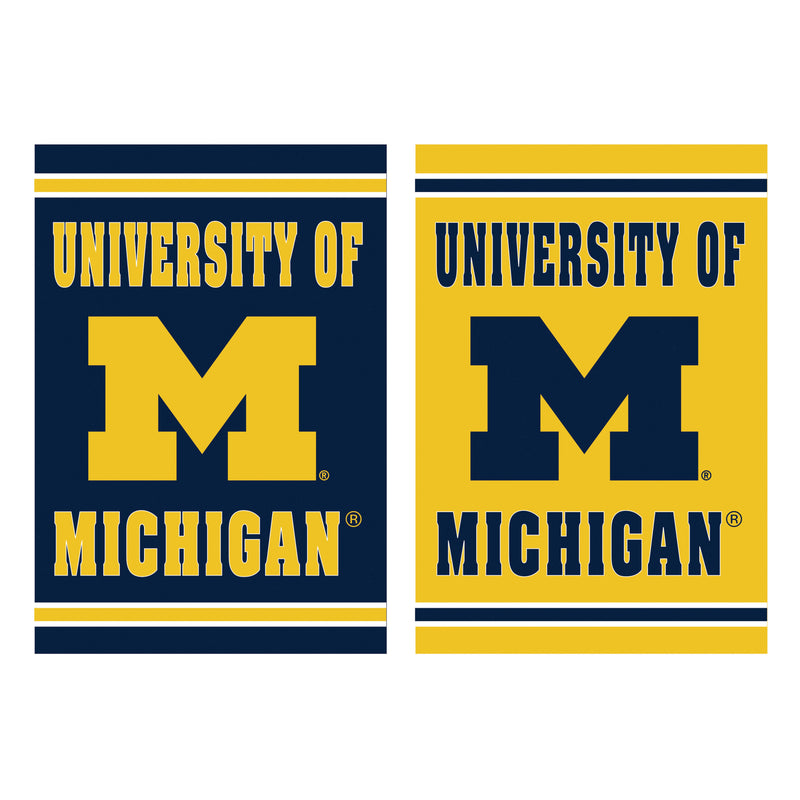 Embossed Suede Flag, GDN Size, University Of Michigan,14es920