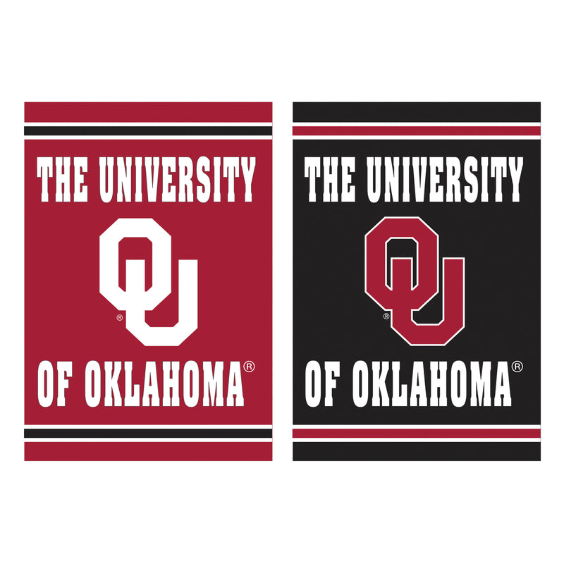 Embossed Suede Flag, GDN Size, University of Oklahoma,14es974