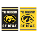 Embossed Suede Flag, GDN Size, University of Iowa,14es980