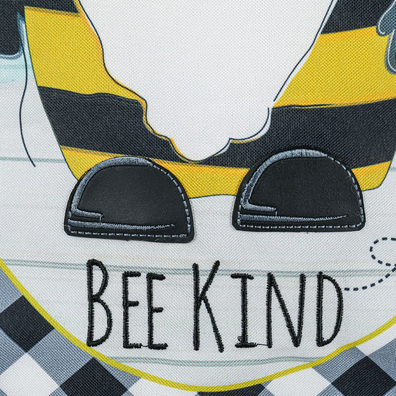 Bee Humble Bee Kind Gnome Garden Linen Flag,14l10343