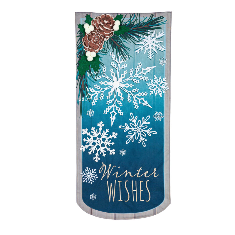 Winter Wishes Snowflake Everlasting Impressions Textile Décor,14l11154xl