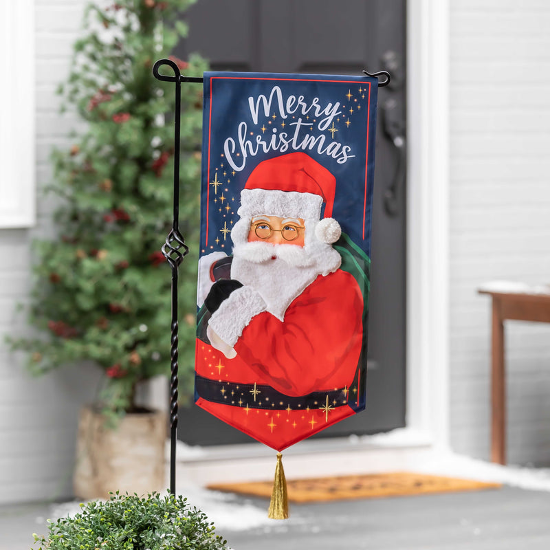 Merry Christmas Santa Everlasting Impressions Textile Décor,14l11155xl