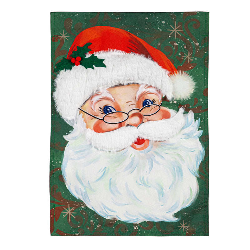 Merry Santa Linen Garden Flag,14l11161