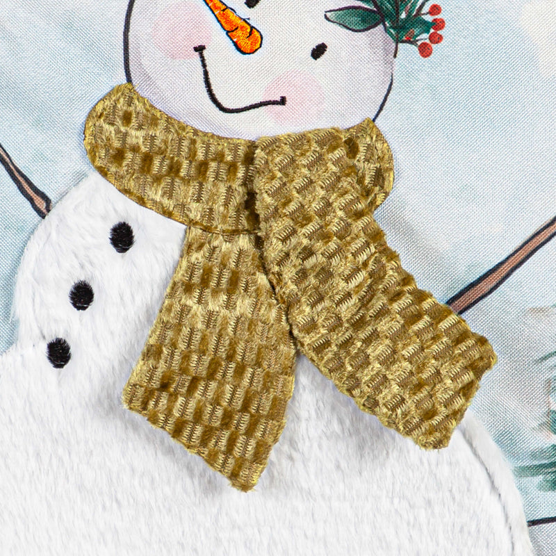 Snowman Linen Garden Flag,14l11625