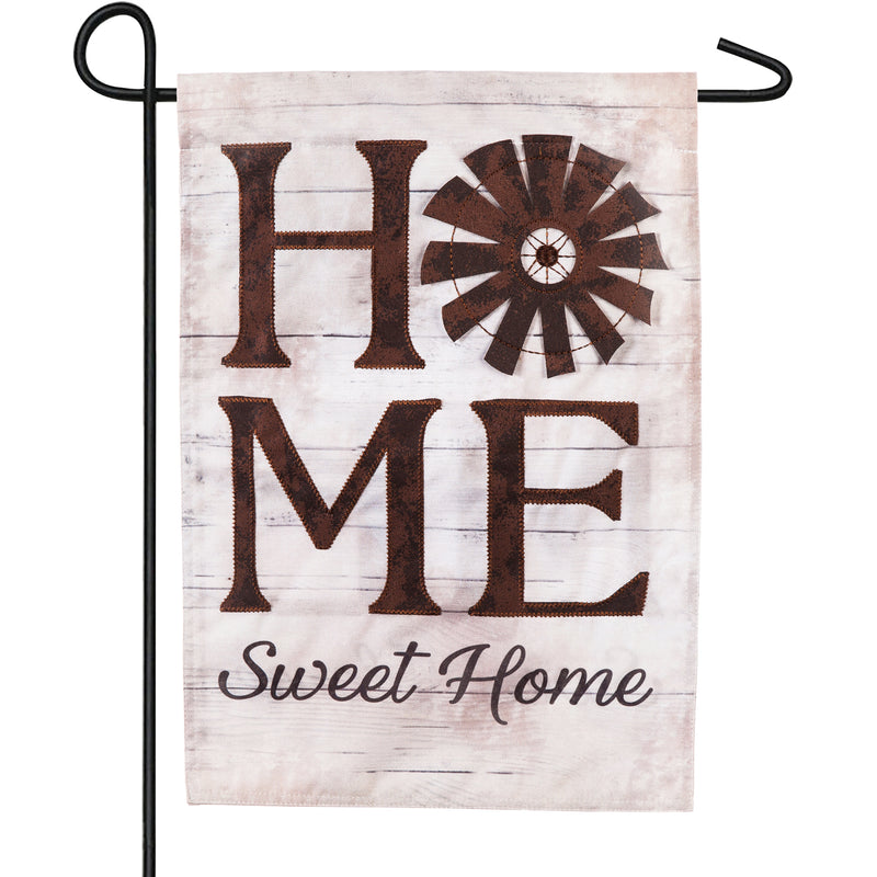 Windmill Home Sweet Home Garden Linen Flag,14l8338