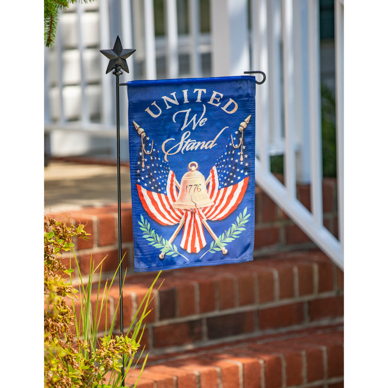 United We Stand Garden Lustre Flag,14lu10954