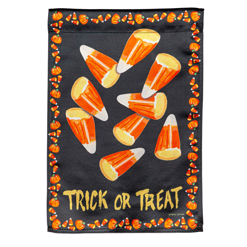 Candy Corn Greetings Garden Lustre Flag,14lu11016