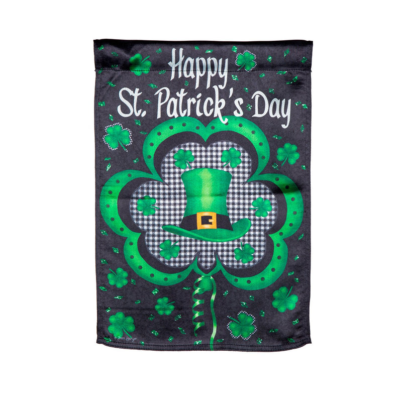 Welcome St. Pats Lustre Garden Flag,14lu11271