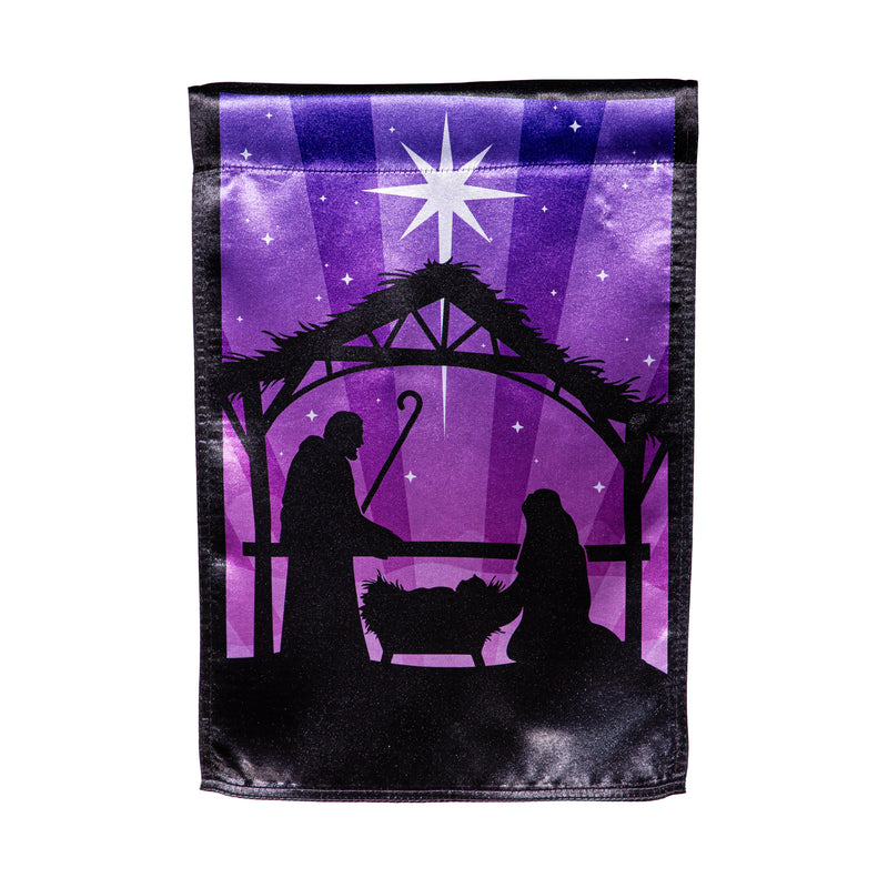 Nativity Lustre Reversible Garden Flag,14lu11314fb