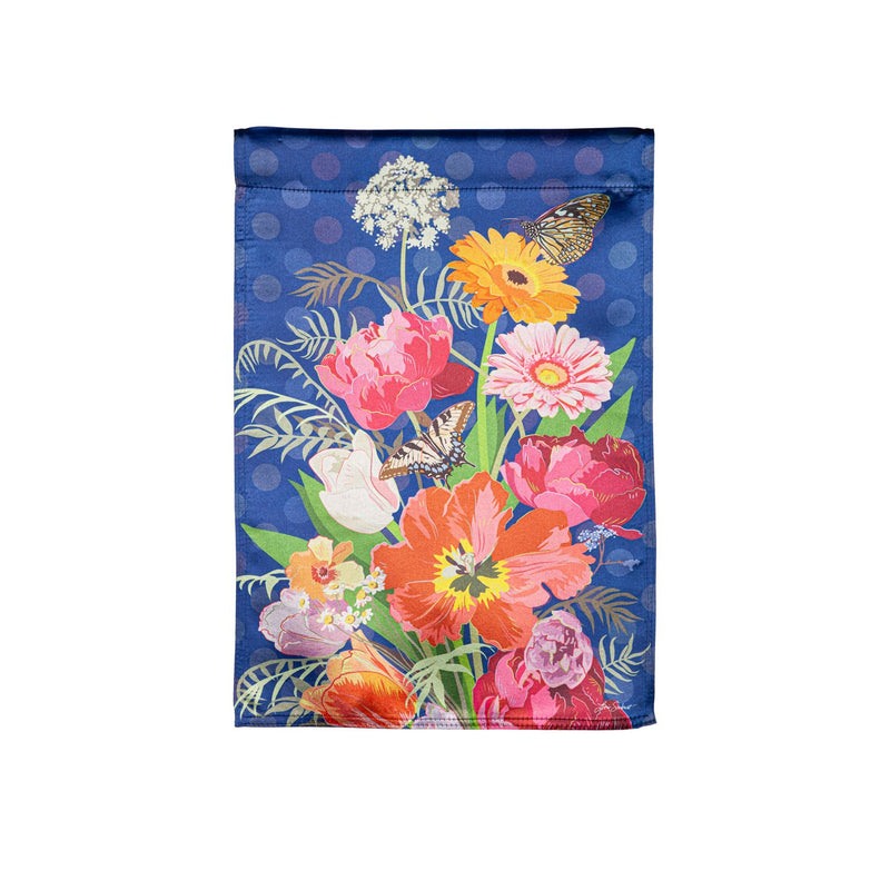 Bloom Boldly Lustre Garden Flag,14lu11511