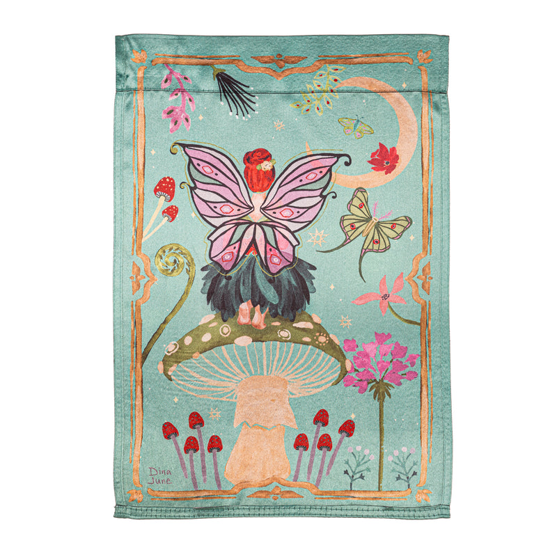 Fairy Wonderland Reversible Lustre Garden Flag,14lu11860fb