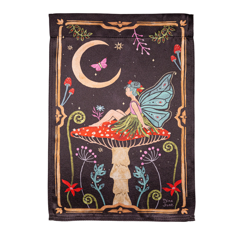 Fairy Wonderland Reversible Lustre Garden Flag,14lu11860fb