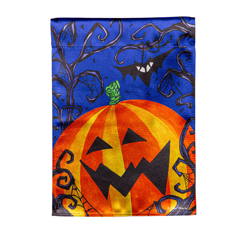 Halloween Jack O' Lantern Lustre Garden Flag,14lu11897