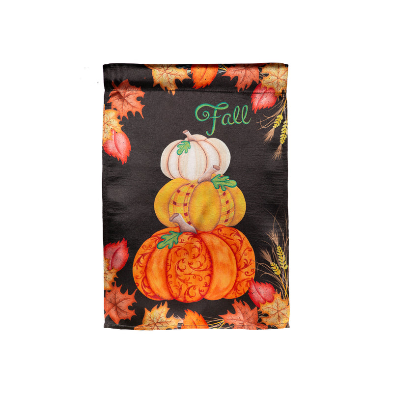 Stacked Pumpkins Lustre Garden Flag,14lu11946