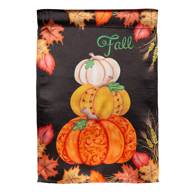 Stacked Pumpkins Lustre Garden Flag,14lu11946