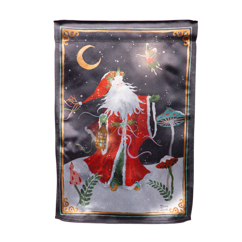 Santa's Forest of Wonder Reversible Lustre Garden Flag,14lu12408fb