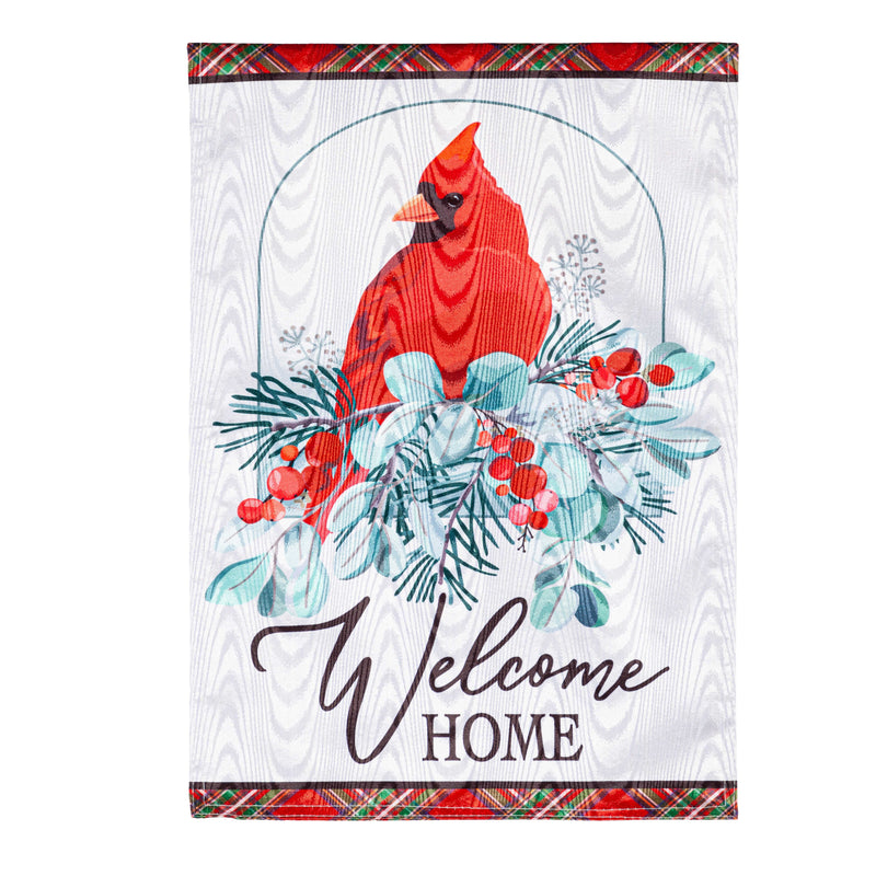 Winter Welcome Moire Garden Flag,14m11170