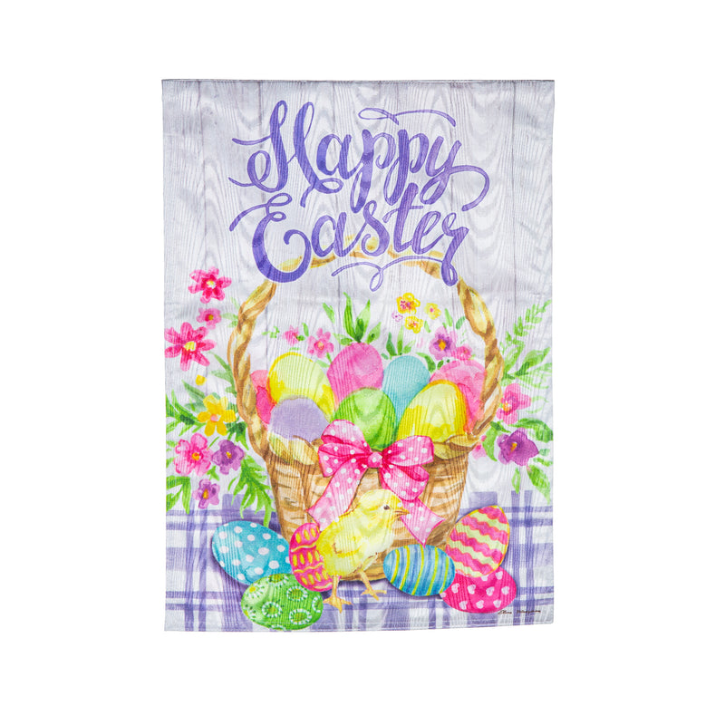 Easter Egg Basket Moire Garden Flag,14m11288