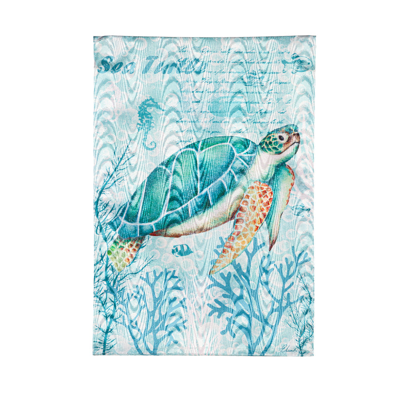 Sea Turtle Moire Garden Flag,14m11333