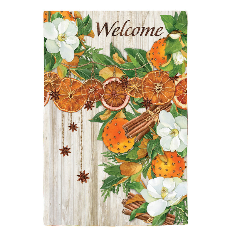 Welcome Fall Moire Garden Flag,14m11887