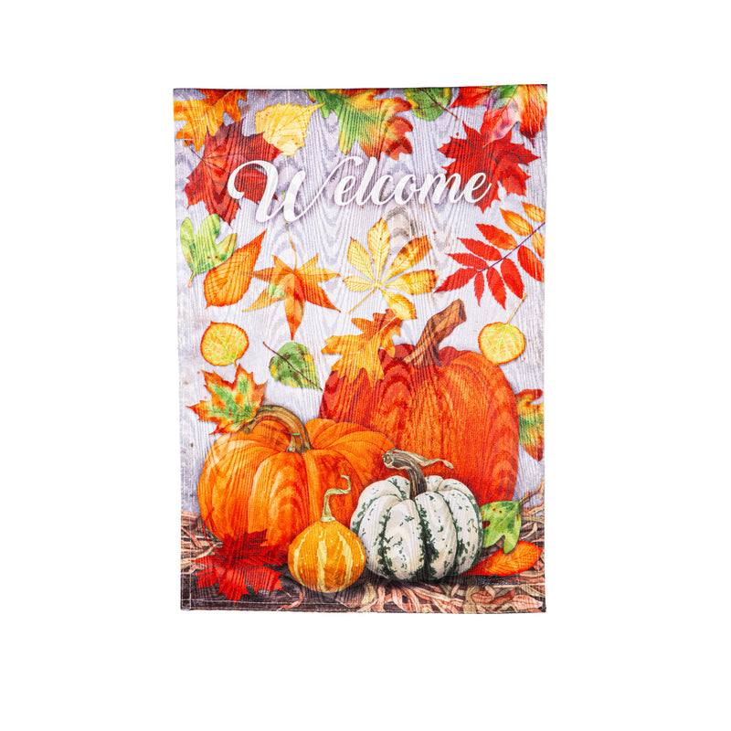 Leaves and Pumpkins Moire Garden Flag,14m11888