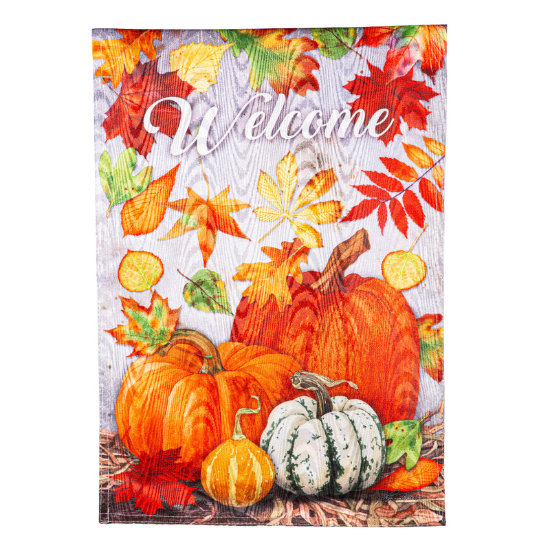 Leaves and Pumpkins Moire Garden Flag,14m11888