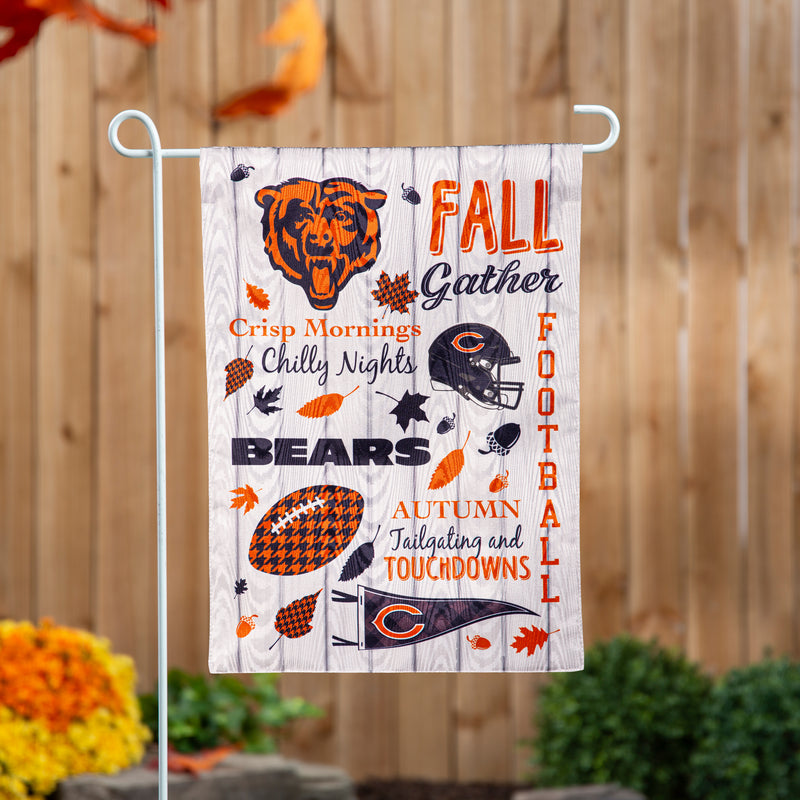 Chicago Bears, Moire Flag, GDN, Fall Seasonal,14m3805