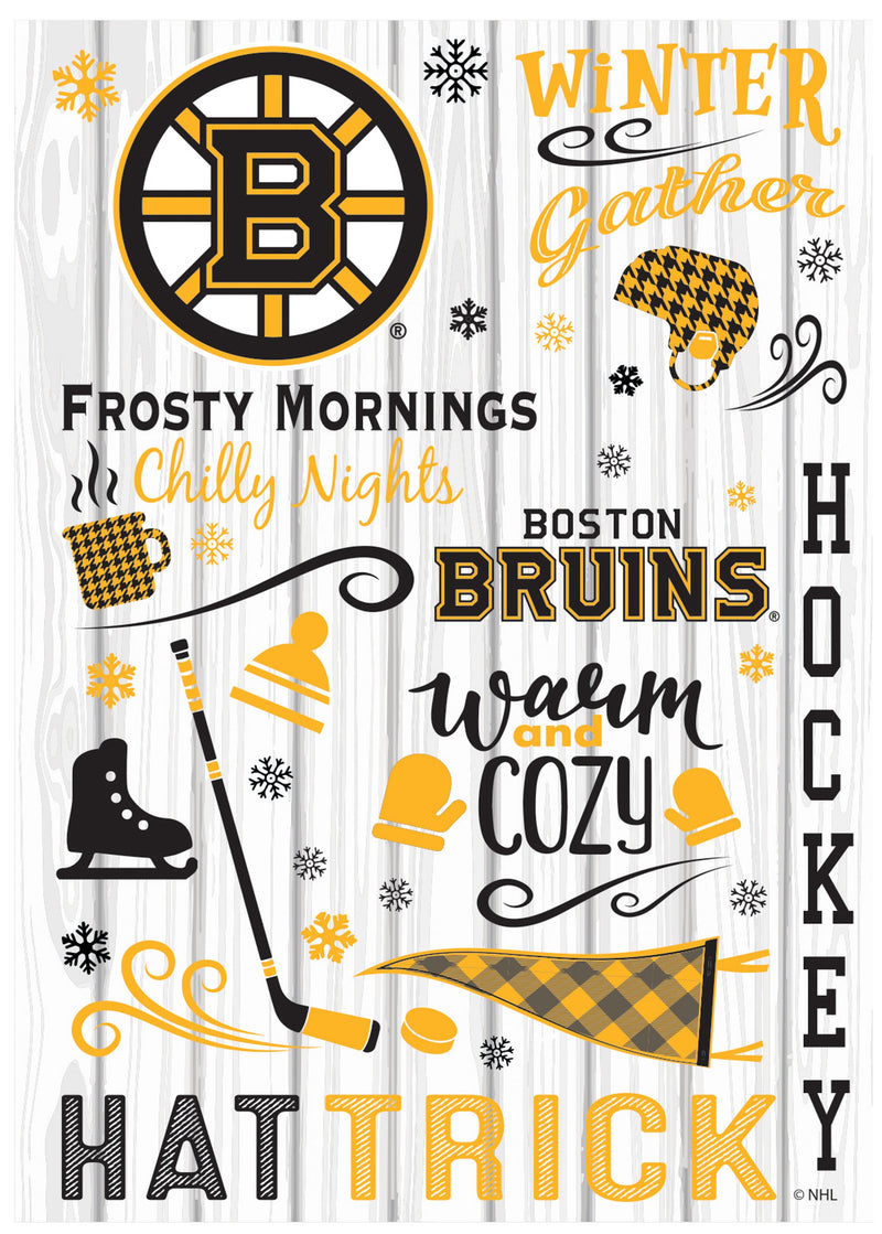 Boston Bruins, Moire Flag, GDN, Fall Seasonal,14m4351