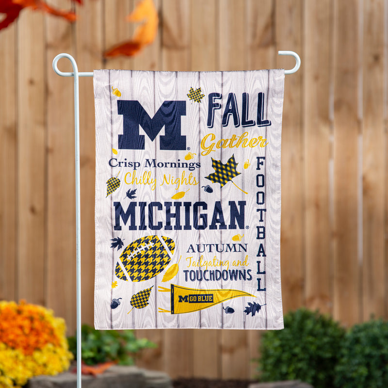 University Of Michigan, Moire Flag, GDN, Fall Seasonal,14m920